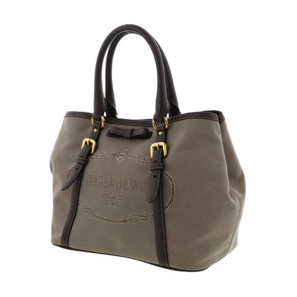 Prada Tan Logojard 2way Handbag - Picture 1 of 6